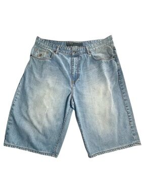 Rocawear Light Blue Denim Jeans with Brown Stitching